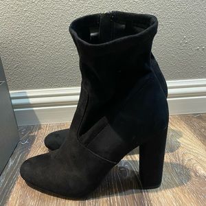 Steve Madden Suede Sock Boots 8.5